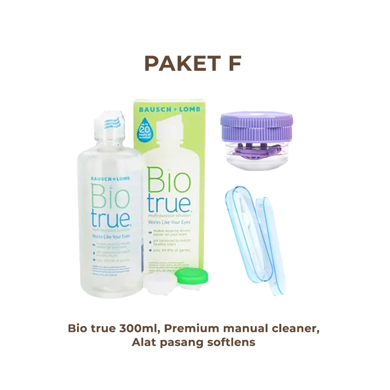 Naturalens Paket Pemula Alat pasang softlens, air pencuci, tetes mata