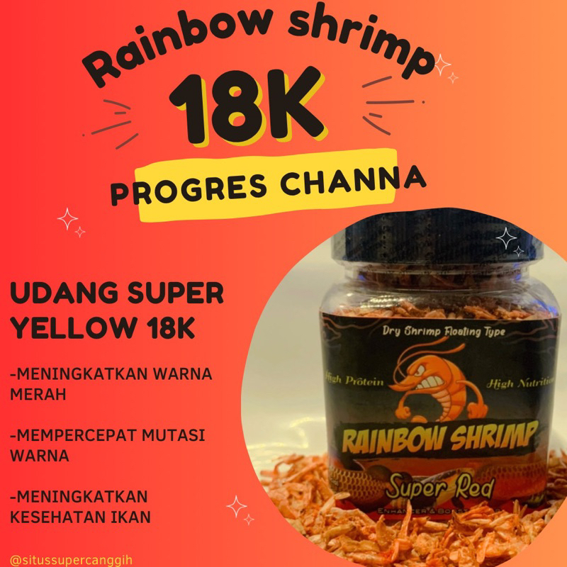 PAKAN CHANA UDANG KERING SUPER RED