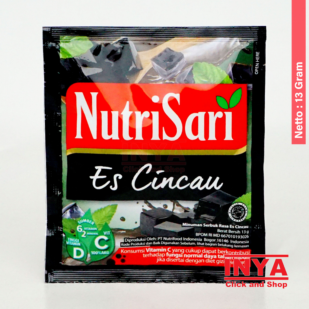 

NutriSari Es Cincau 13gr Sachet - Minuman Serbuk - Instant Powder Drink