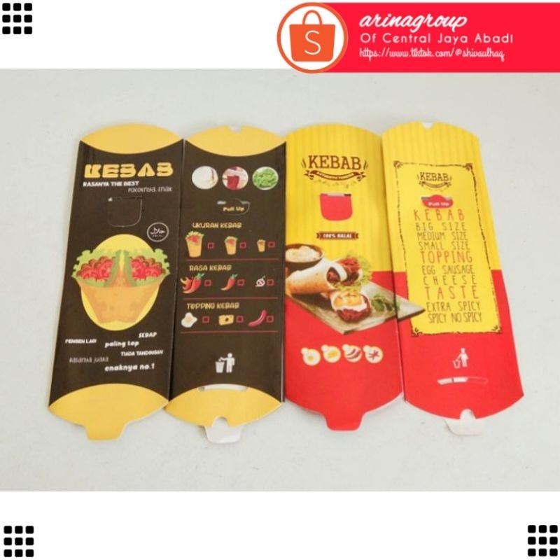 

100 LEMBAR KERTAS KEBAB TARIKAN BAHAN IVORI PUTIH UKURAN 24 × 9,2 CM HIGH QUALITY TEBAL PRODUK TERBARU | KOTAK KEBAB IVORI PUTIH KEKINIAN | DUS KEBAB VIRAL TIKTOK | KEMASAN KEBAB | BOX KEBAB 100 PCS MURAH | CENTRAL JAYA ABADI | ARINA SHIVA GROUP 6253