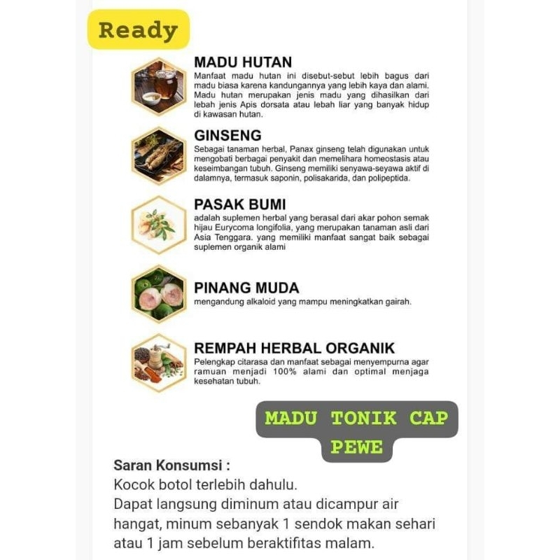 

XMASTER MADU TONIK / MADU TONIK PEWE / MADU TONIK PEWE ASLI / MADU TONK PEWE ORI / MADU TONK PEWE