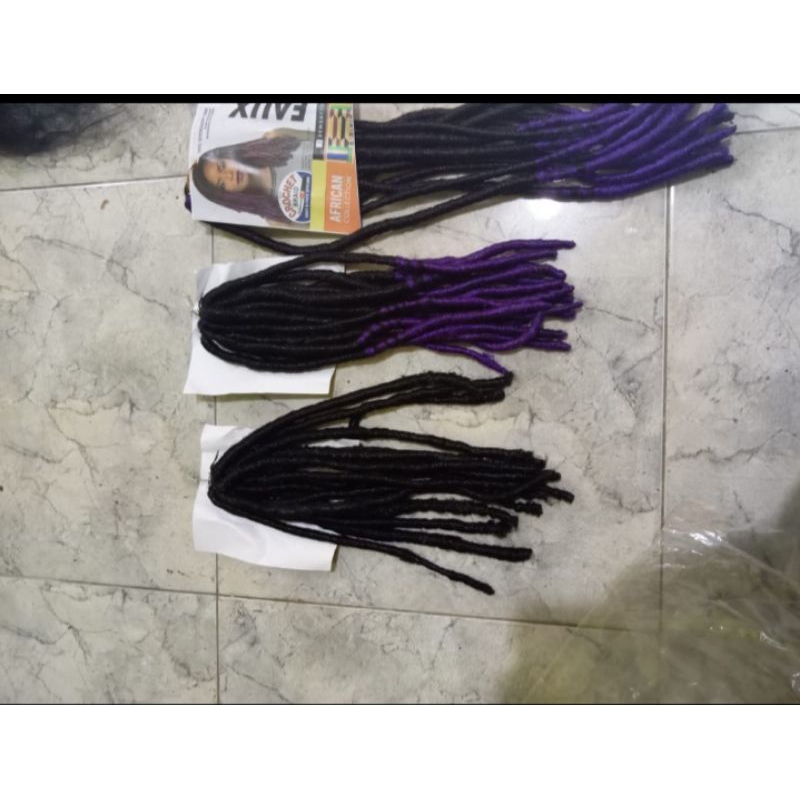 rambut gimbal sambung/rambut gimbal sintetis/aksesories