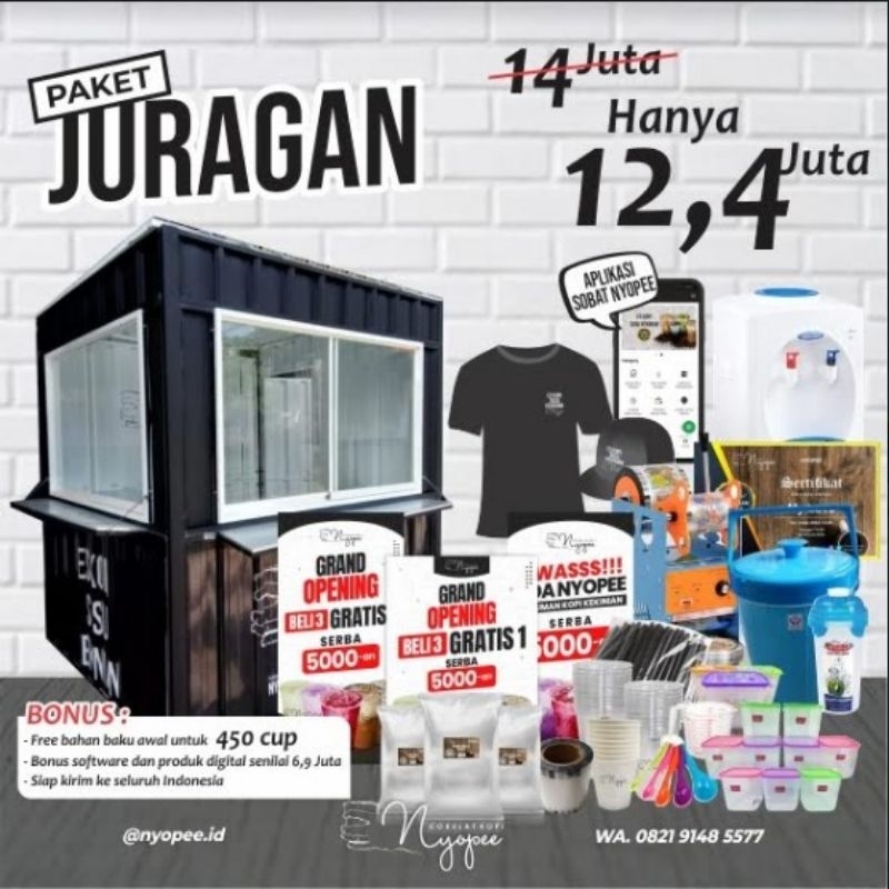 

paket usaha kopi susu terlaris juragan