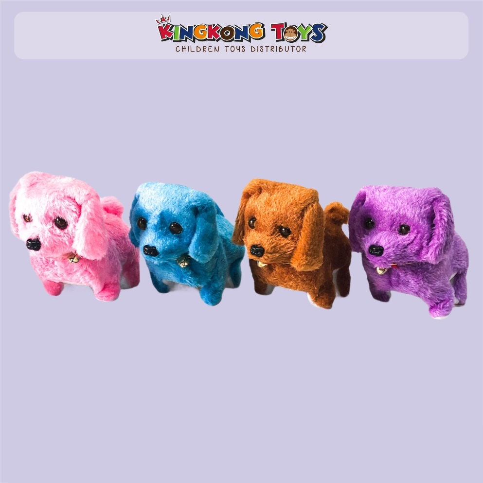 MAINAN BONEKA ANJING BATERAI / DOG PLUSH / MAINAN ANJING BISA BERJALAN BERSUARA / 290203