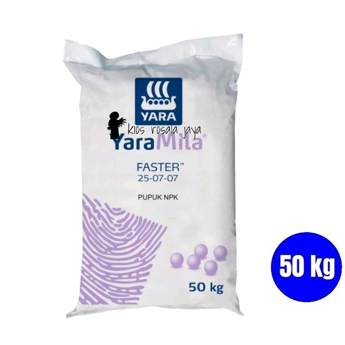 Pupuk NPK YaraMila FASTER 25 7 7 kemasan 50 kg