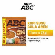 

ABC Kopi Susu Gula Aren 1 Pack (11 x 27 gr) 1 RENCENG ISI 11