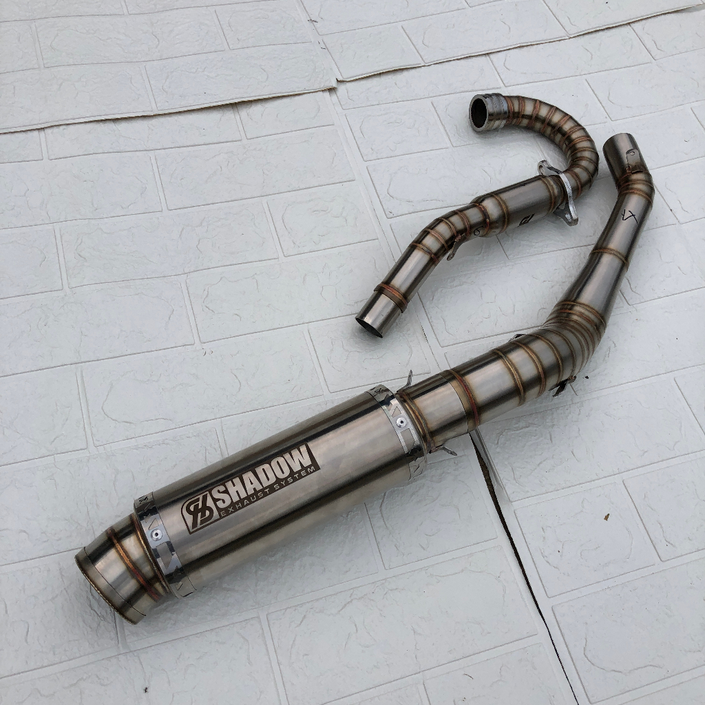 knalpot shadow exhaust system GP-1 stainless supermoto herex Klx/crf/wr