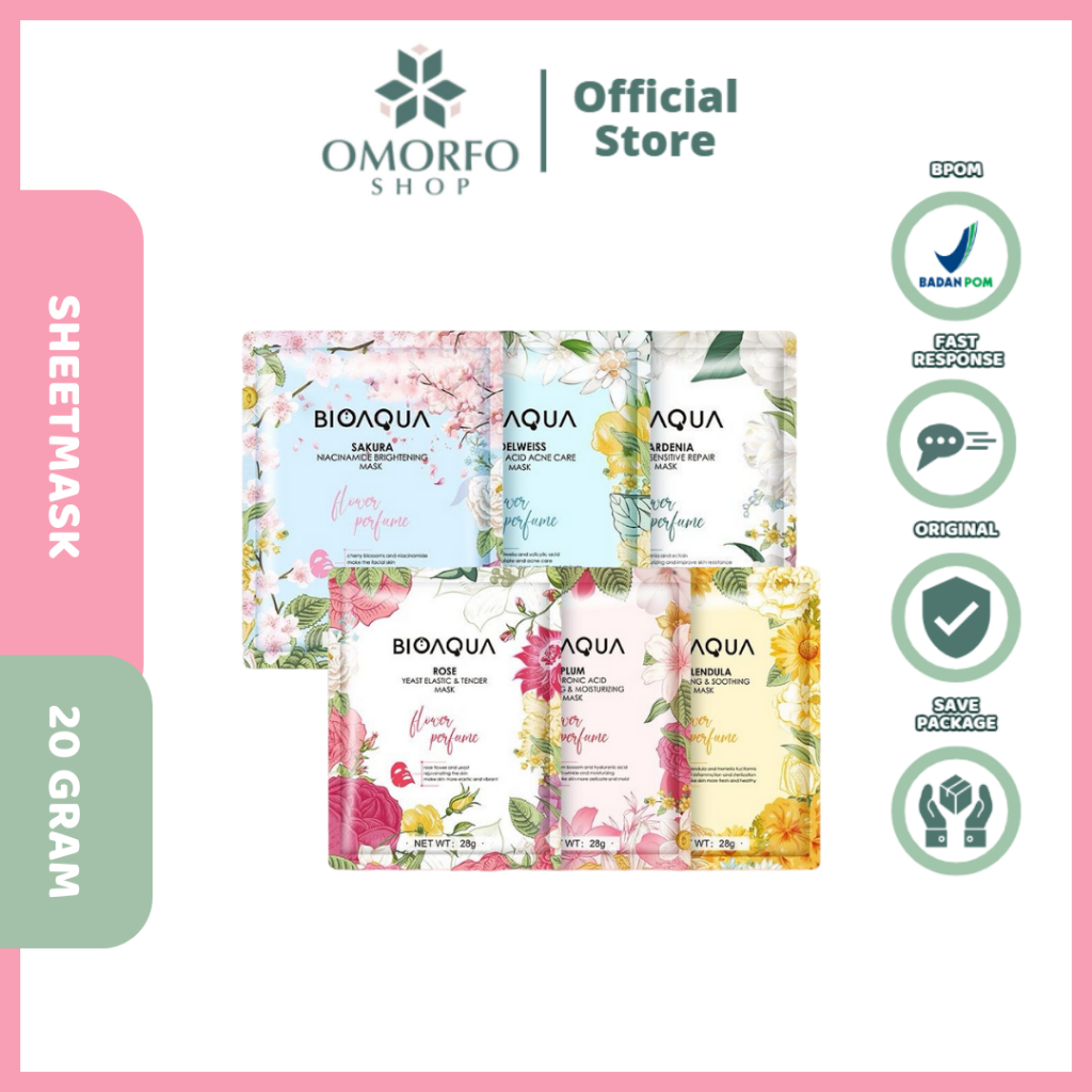[Omorfo]  Bioaqua Sheet Mask Flowers Series