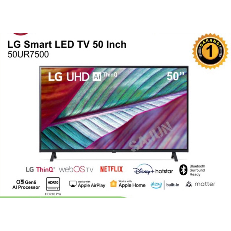 LG SMART TV 4K NEW UR7500 UHD AI THINQ