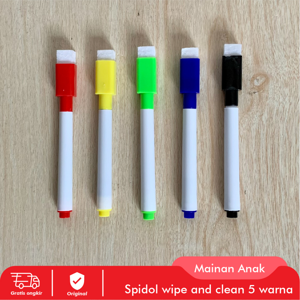 

Spidol Wipe and Clean 5 Warna