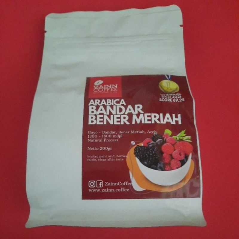 

ZAINN COFFEE Arabica Bandar Bener Meriah