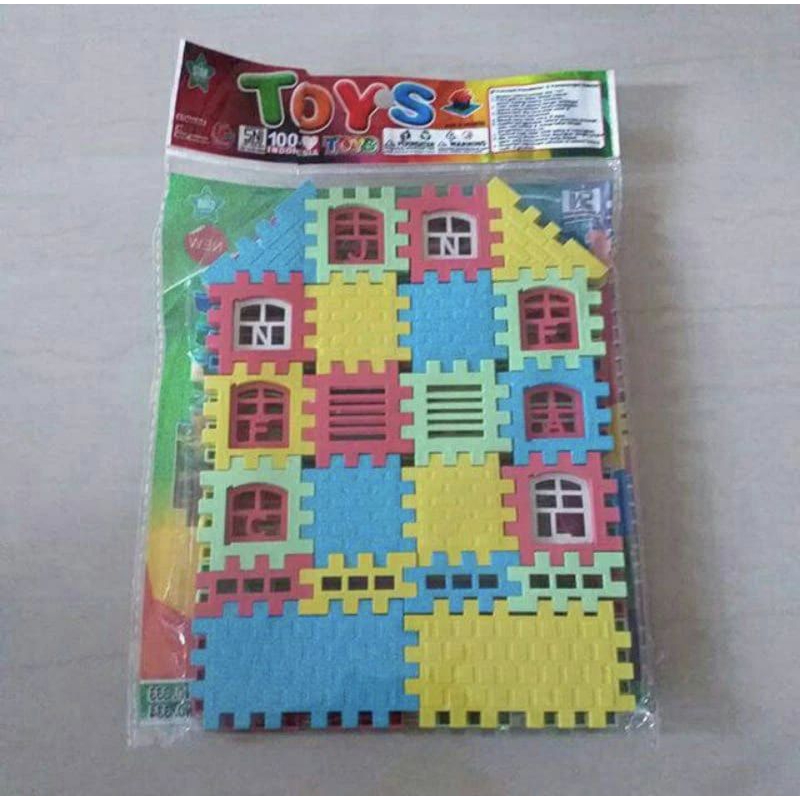 NEW MAINAN EDUKASI PUZZLE RUMAH - PUZZLE BANGUNAN RUMAH