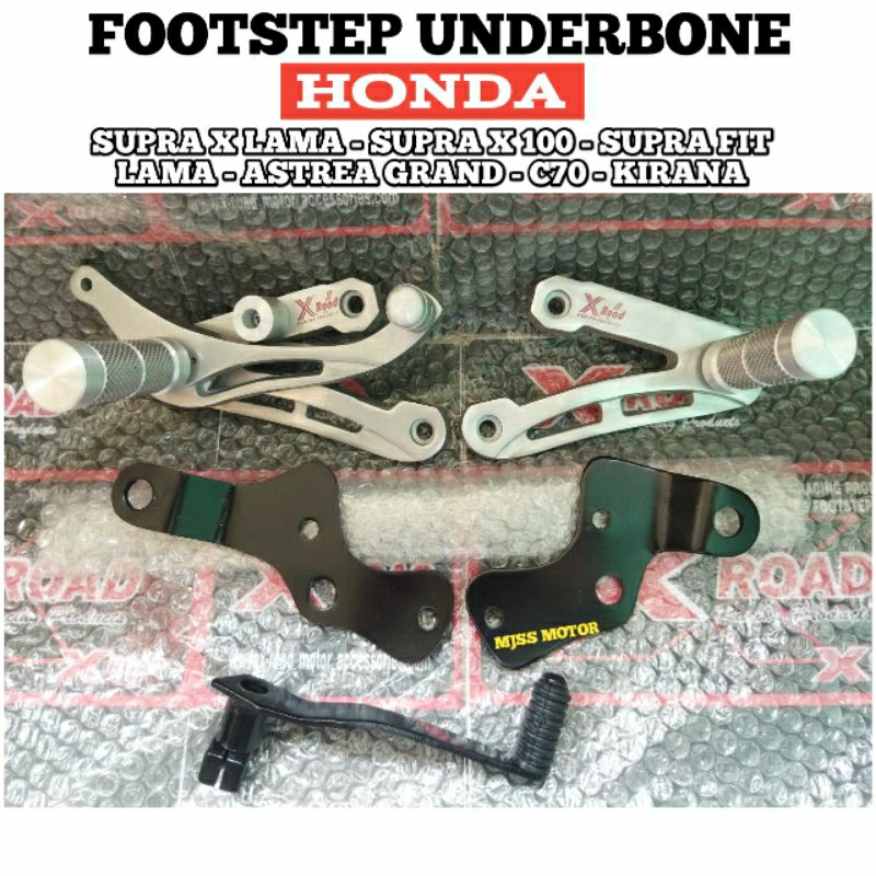 Footstep Underbone Xroad Supra x Lama 100cc/Supra Fit Old /Astrea Grand/Honda C70/Kirana