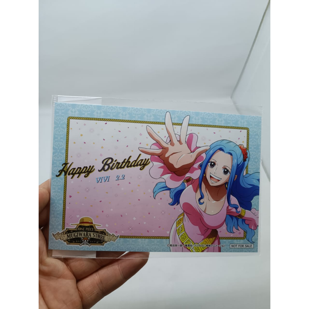 One Piece Nefertari Vivi Happy Birthday Postcard Mugiwara Store Japan