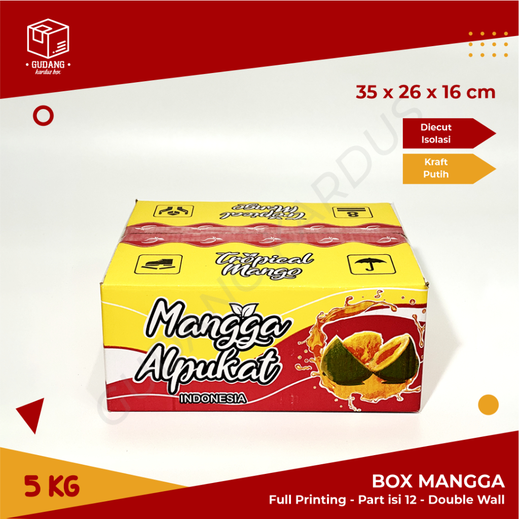 

Box Mangga Alpukat isi 12 buah (5 KG) set sekat/klonal21/alpukat/Karton/Polos/Kardus/BoxBuah/BuahMangga/PackingBuah/Packing