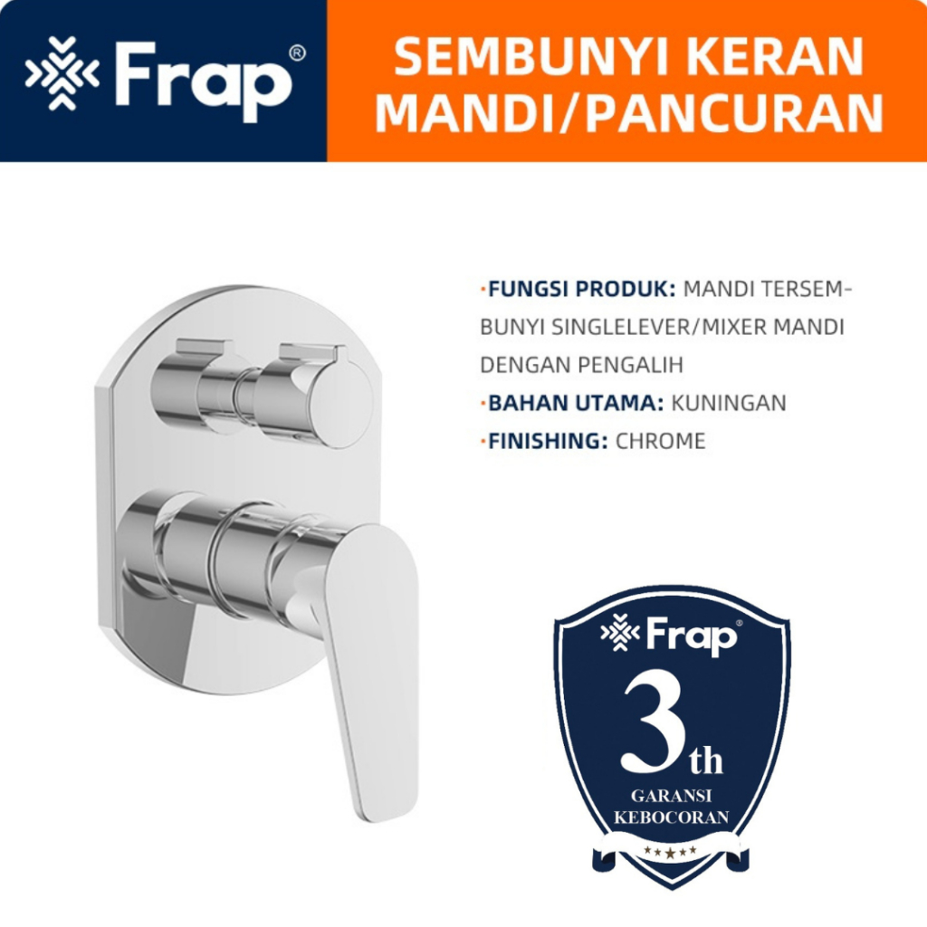 FRAP IF7204 Kran Tanam Keran Shower Tembok Air Panas Dingin