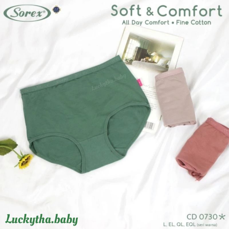 CD wanita sorex big size 0730 maxi cotton comfort / CD sorex 0730  jumbo / celana dalam wanita Maxi 