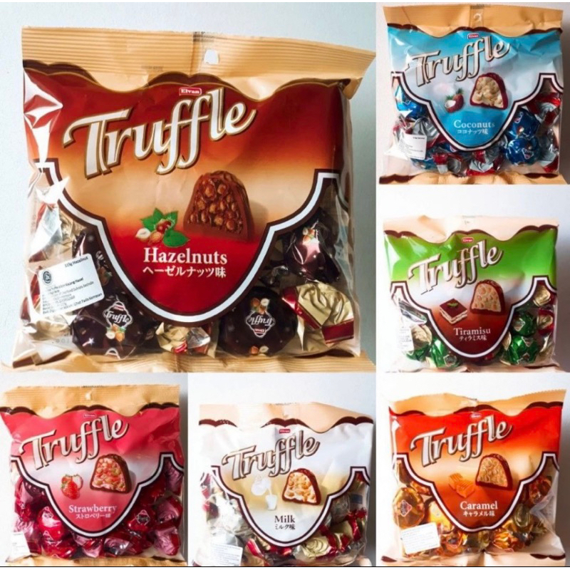 

Elvan truffle chocolate 115gr / cokelat turki /chocolate/strwberry/caramel/hazelnut/coconut/milk