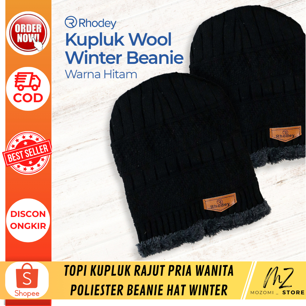 Topi Kupluk Rajut Pria Wanita Poliester Beanie Hat Winter / Aksesoris pelindung kepala / fasion pria