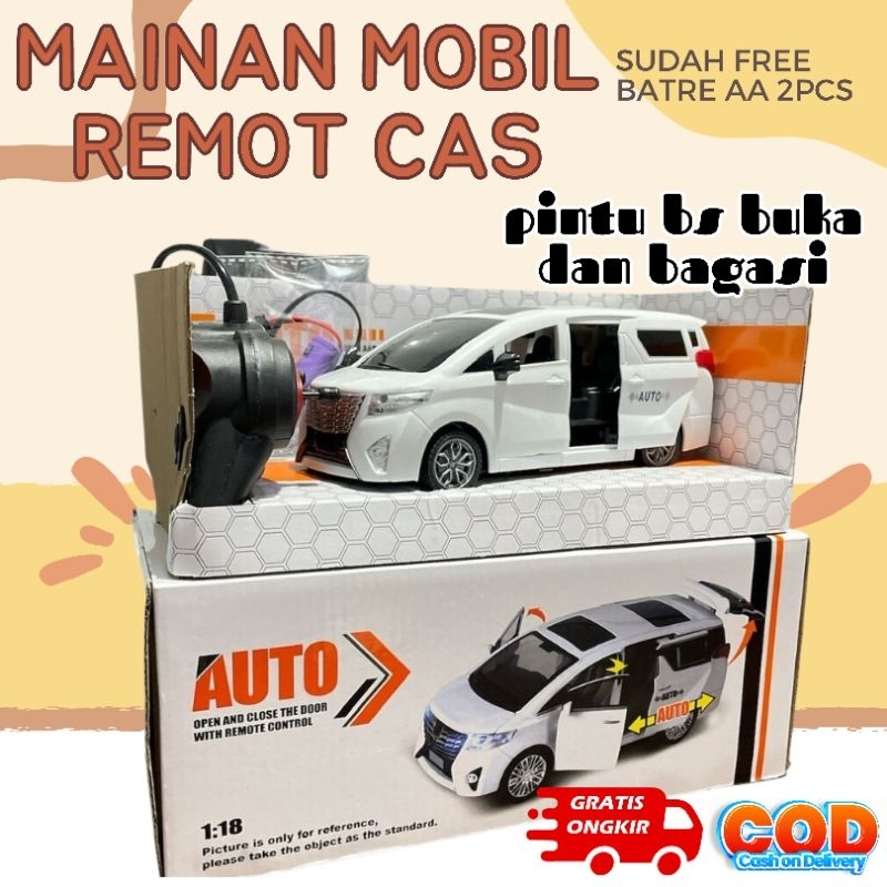 mainan mobil remote Alphard cas