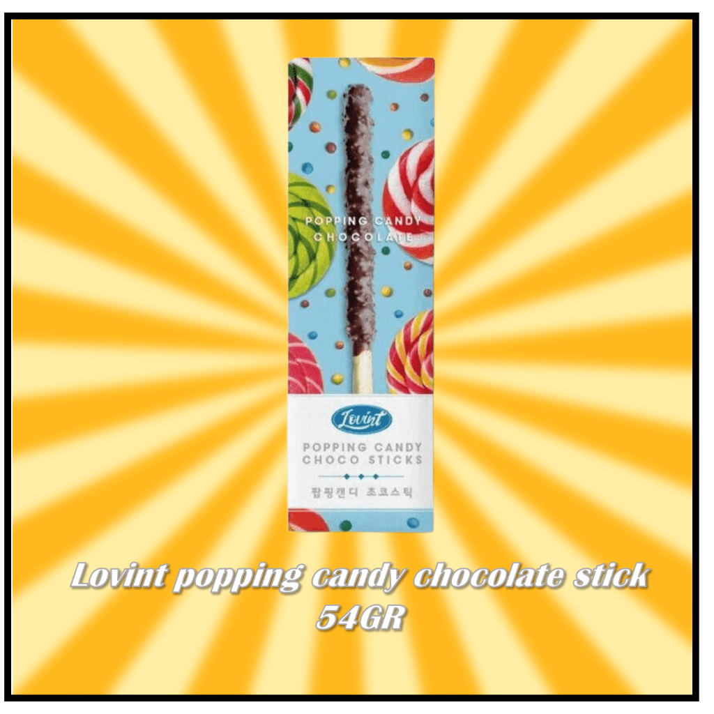 Lovint popping candy chocolate stick 54GR