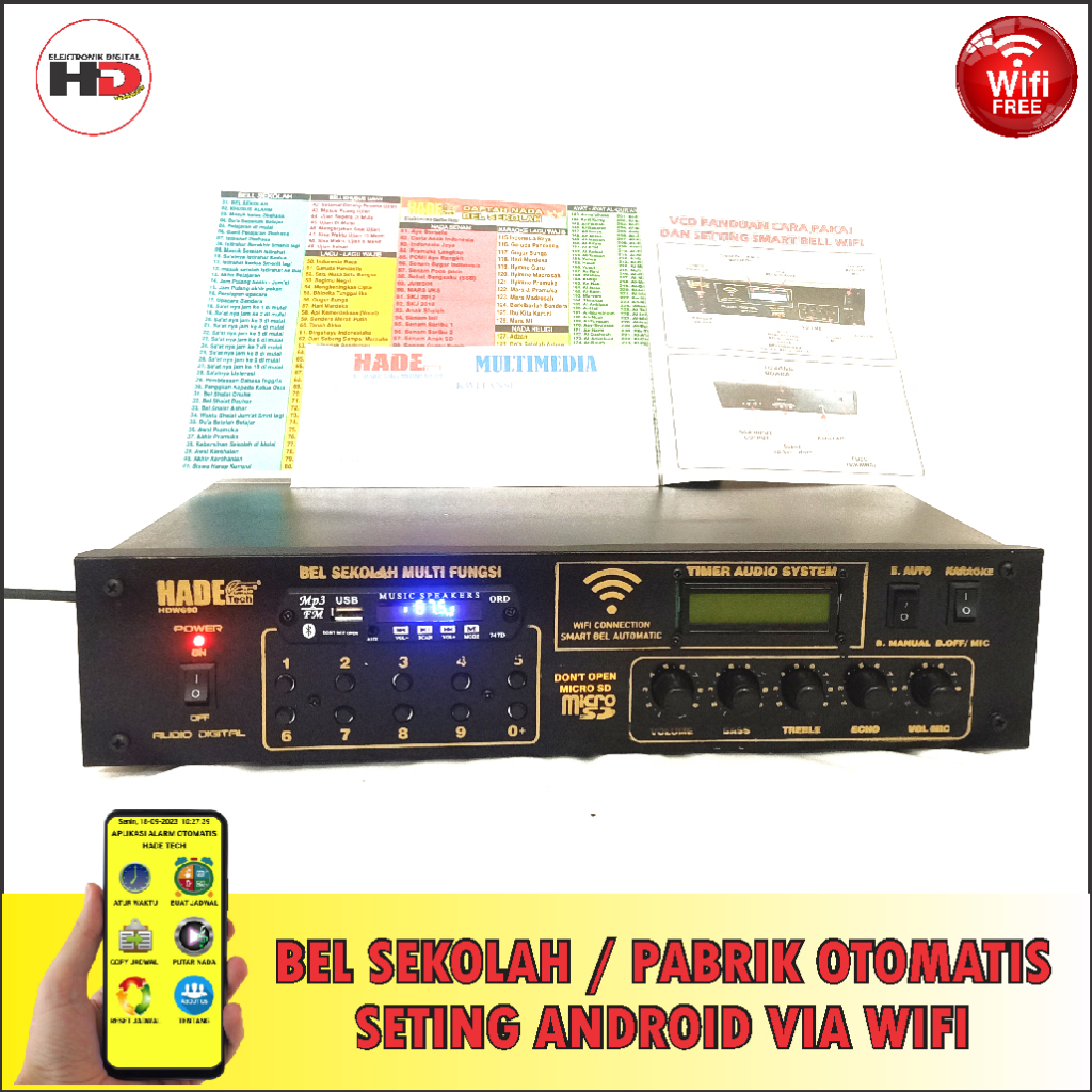 BEL SEKOLAH MANUAL DAN OTOMATIS WIFI