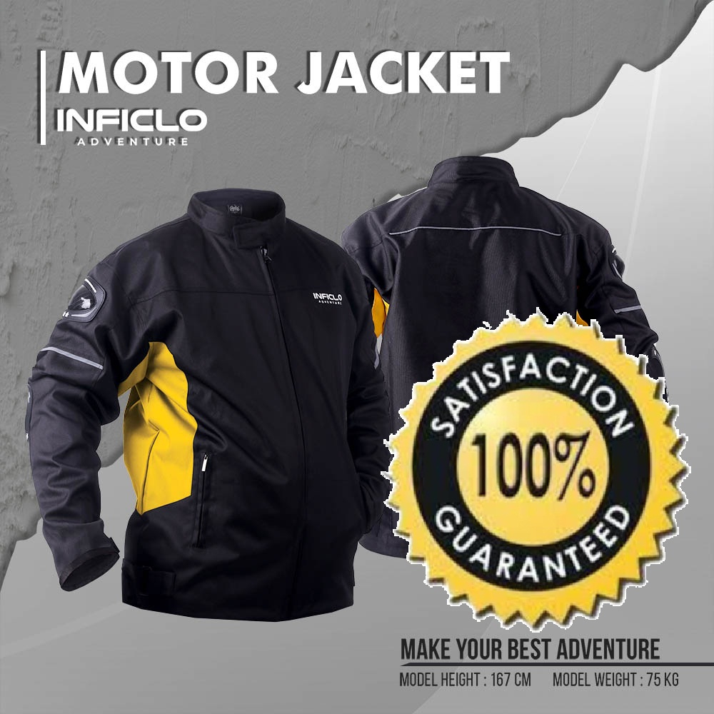 JAKET OUTDOOR MOTOR TOURING PRIA PREMIUM ORIGINAL CASUAL DISTRO TERBARU KEKINIAN MURAH HITAM KOM KUN