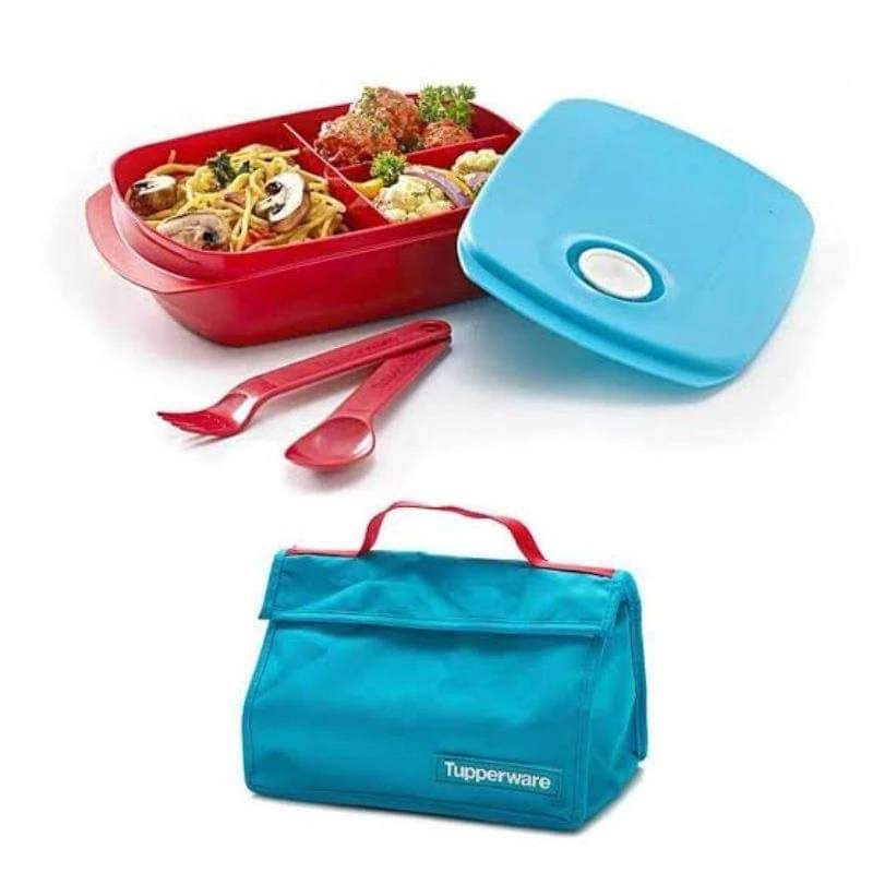 byo tosca merah tupperware/ tempat bekal