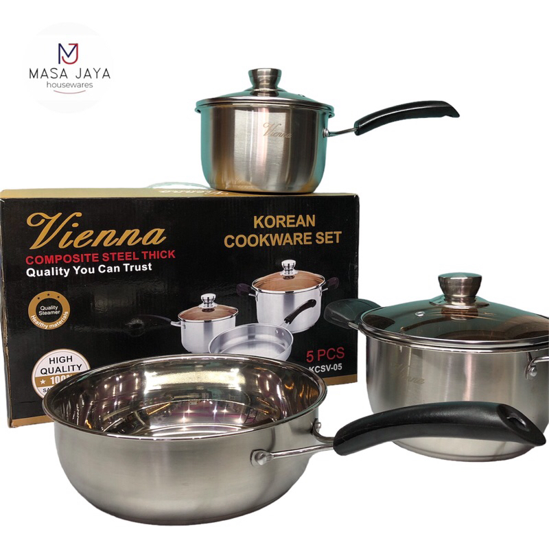 Panci Set stainless steel Merk Vienna Premium BestQuality