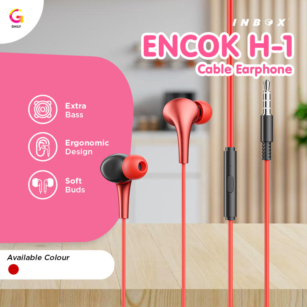 Inbox Cable Earphone Encok H-1