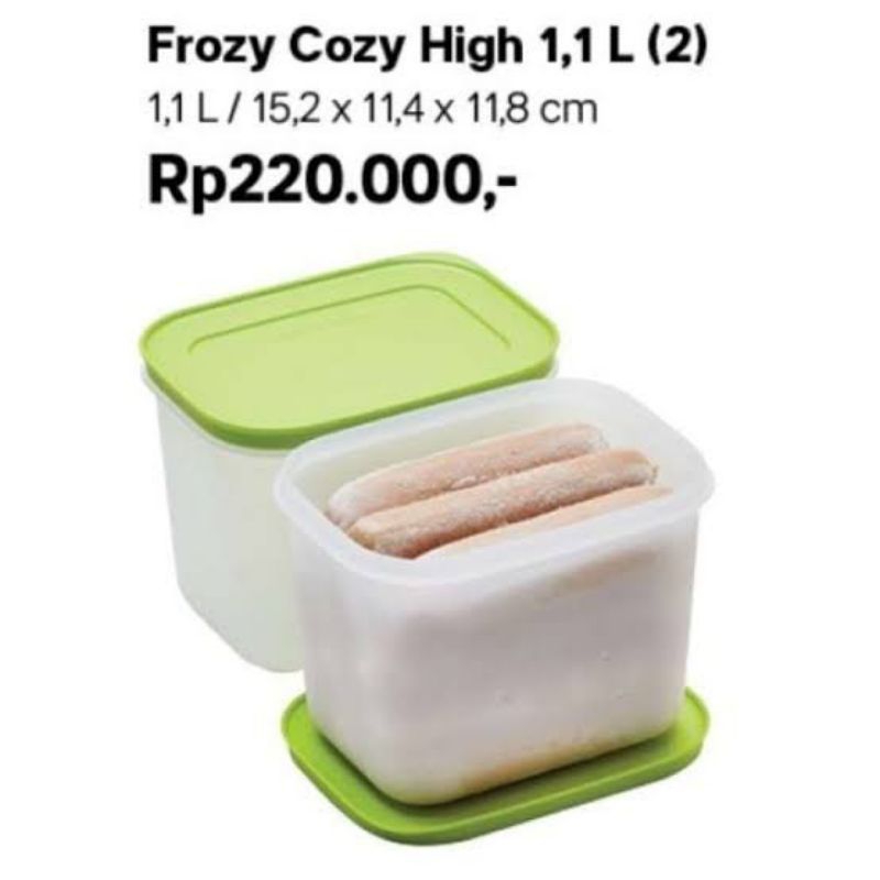 Frozy cozy high 1.1L 1pc kotak freezer