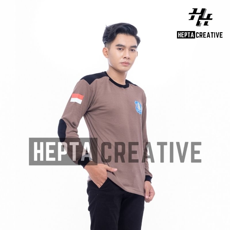 [HEPTA CREATIVE] KAOS DECKER LENGAN PANJANG SECURITY SATPAM MITRA POLISI TERBAIK