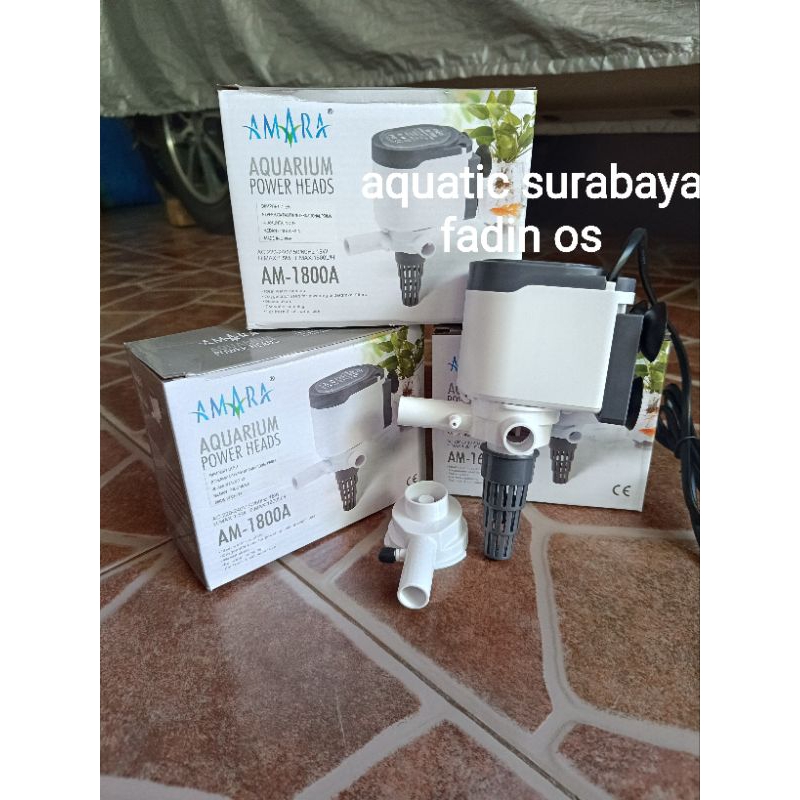 POMPA AQUARIUM AMARA AM 1800 POMPA POWER HEAD OUTPUT 1600 L/H