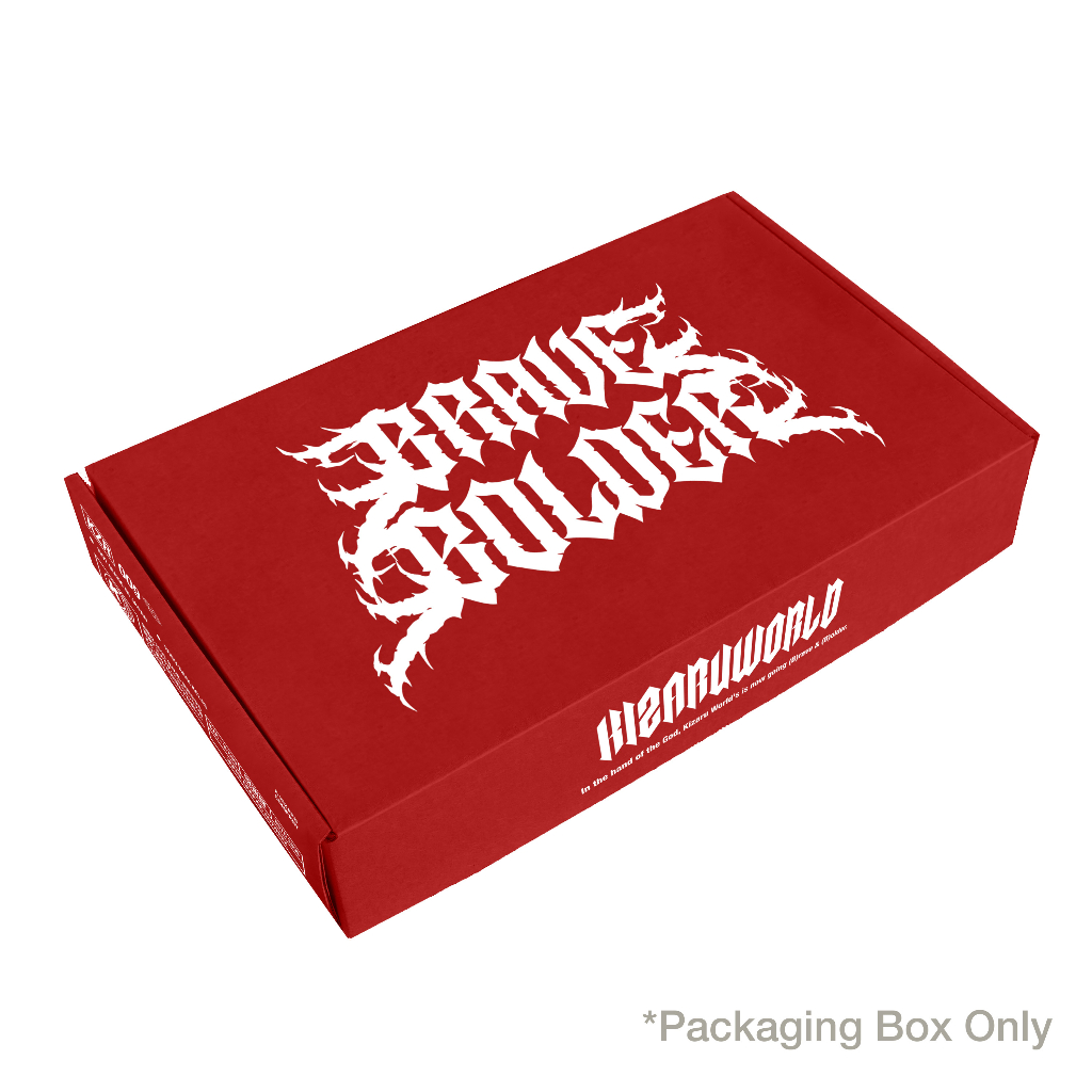 

KIZARU Packaging Box Untuk T-shirt MERAH