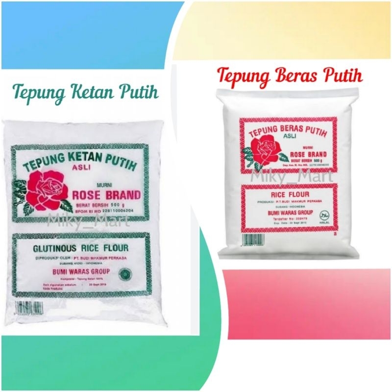 

Tepung Beras & Tepung Ketan Putih Rose Brand