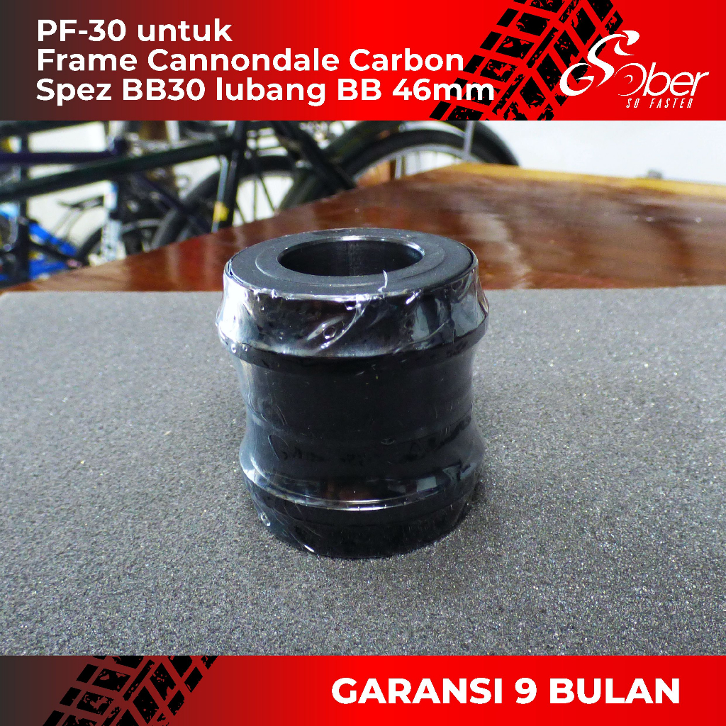 BB Ghober .... PF30 buat Frame CANNONDALE carbon ... ato Spez BB30 lubang BB 46mm pake Crank Dura ac