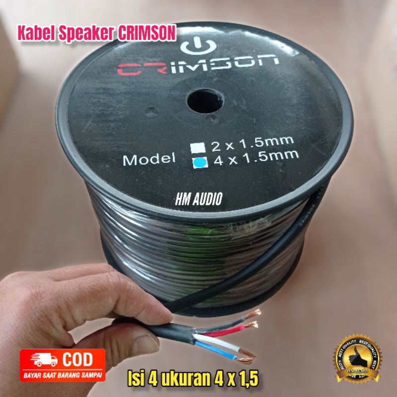 Kabel Speaker 4 x 1,5 Crimson Kabel Audio Crimson