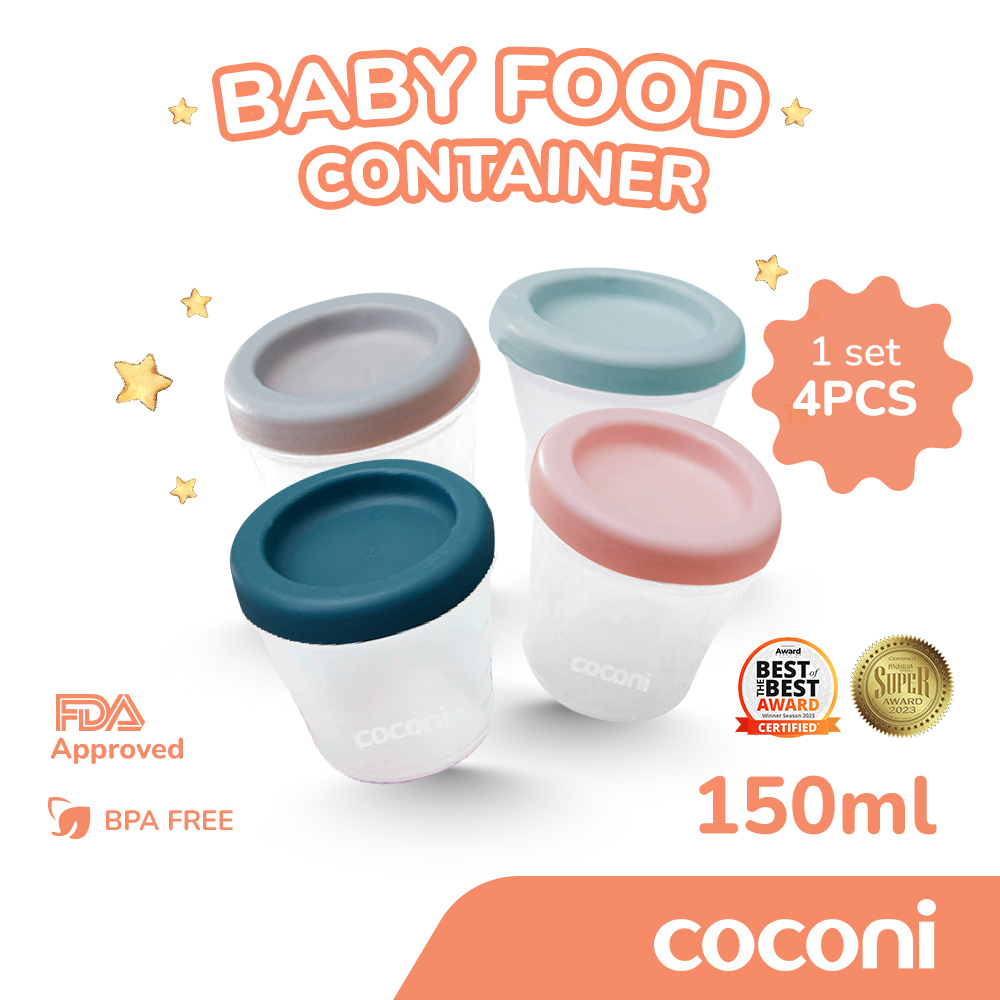 	 COCONI Air-tight Baby Food Container Set | Wadah MPASI PP Bayi Tempat penyimpanan BPA Free	