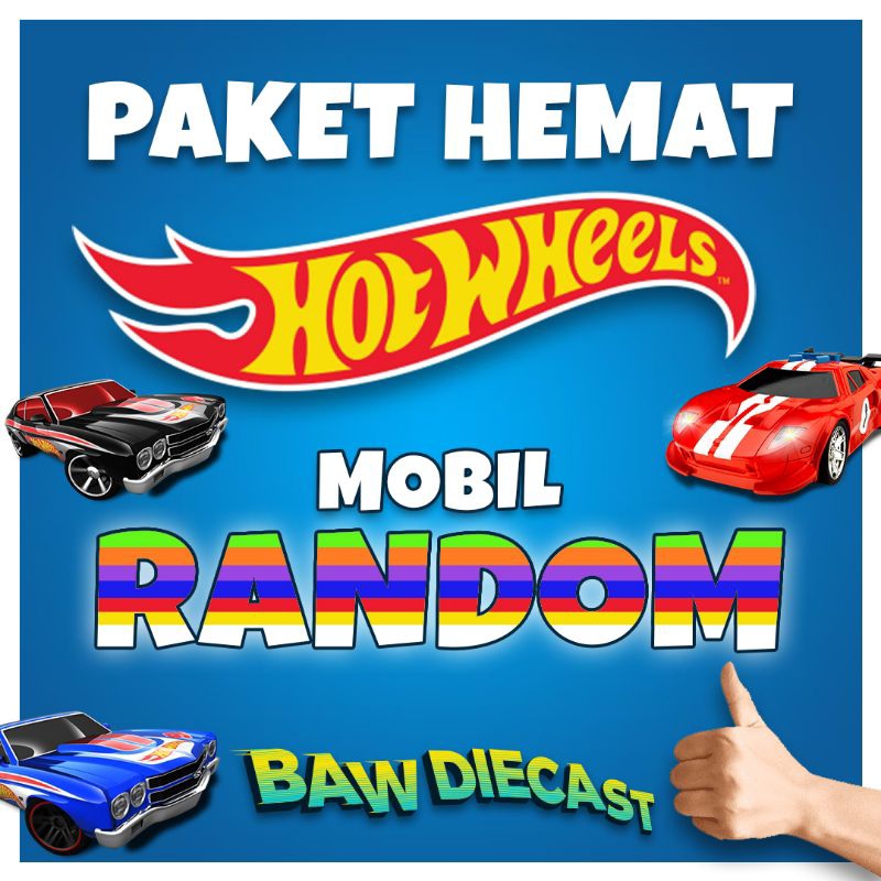 Paket Hemat Hot Wheels Isi Mobil Random