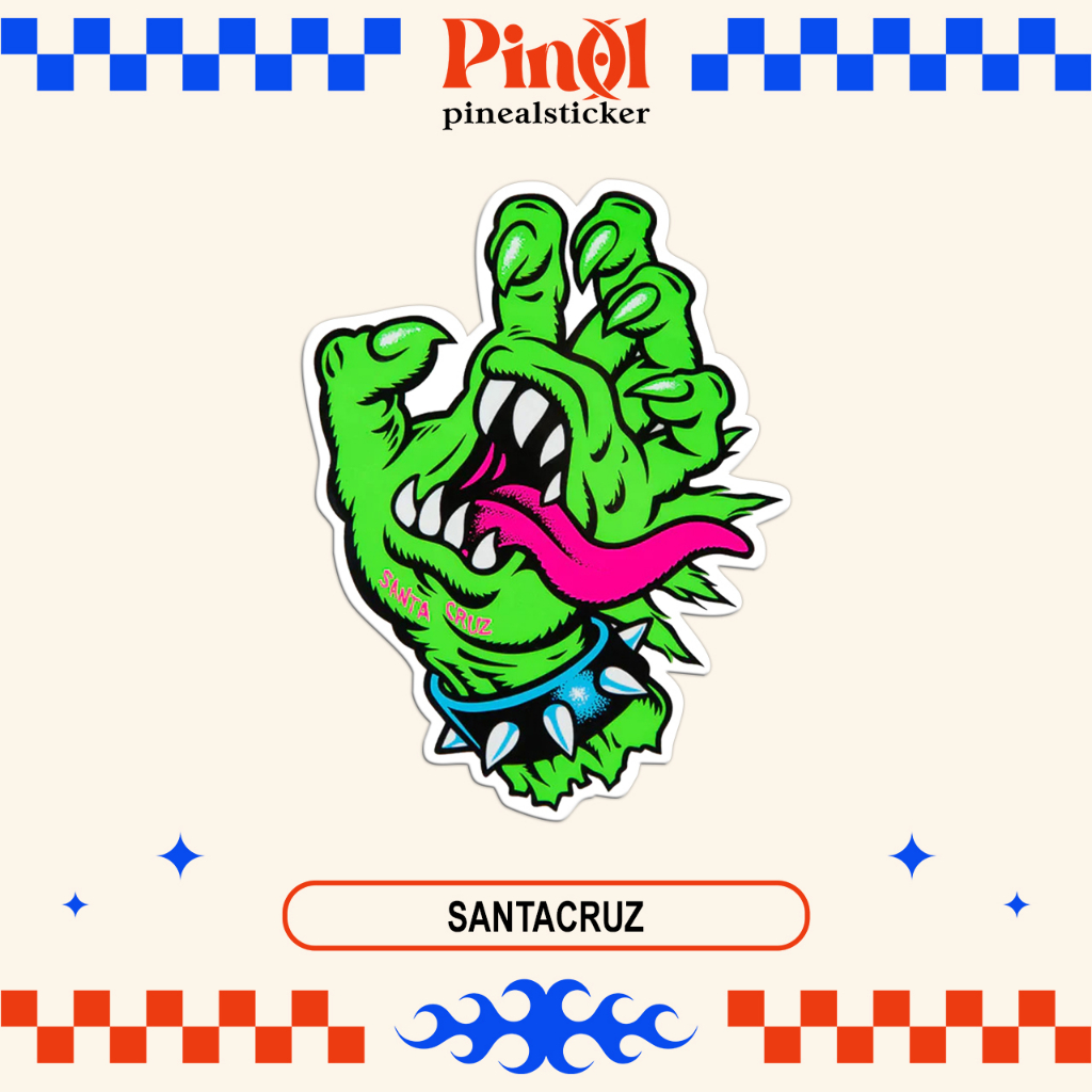 

Sticker/Stiker Skate "SANTA CRUZ 2" Bootleg