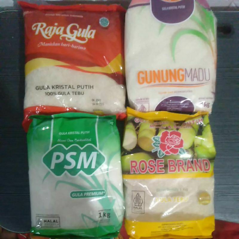 

Gula Pasir 1 kg Merek Campur