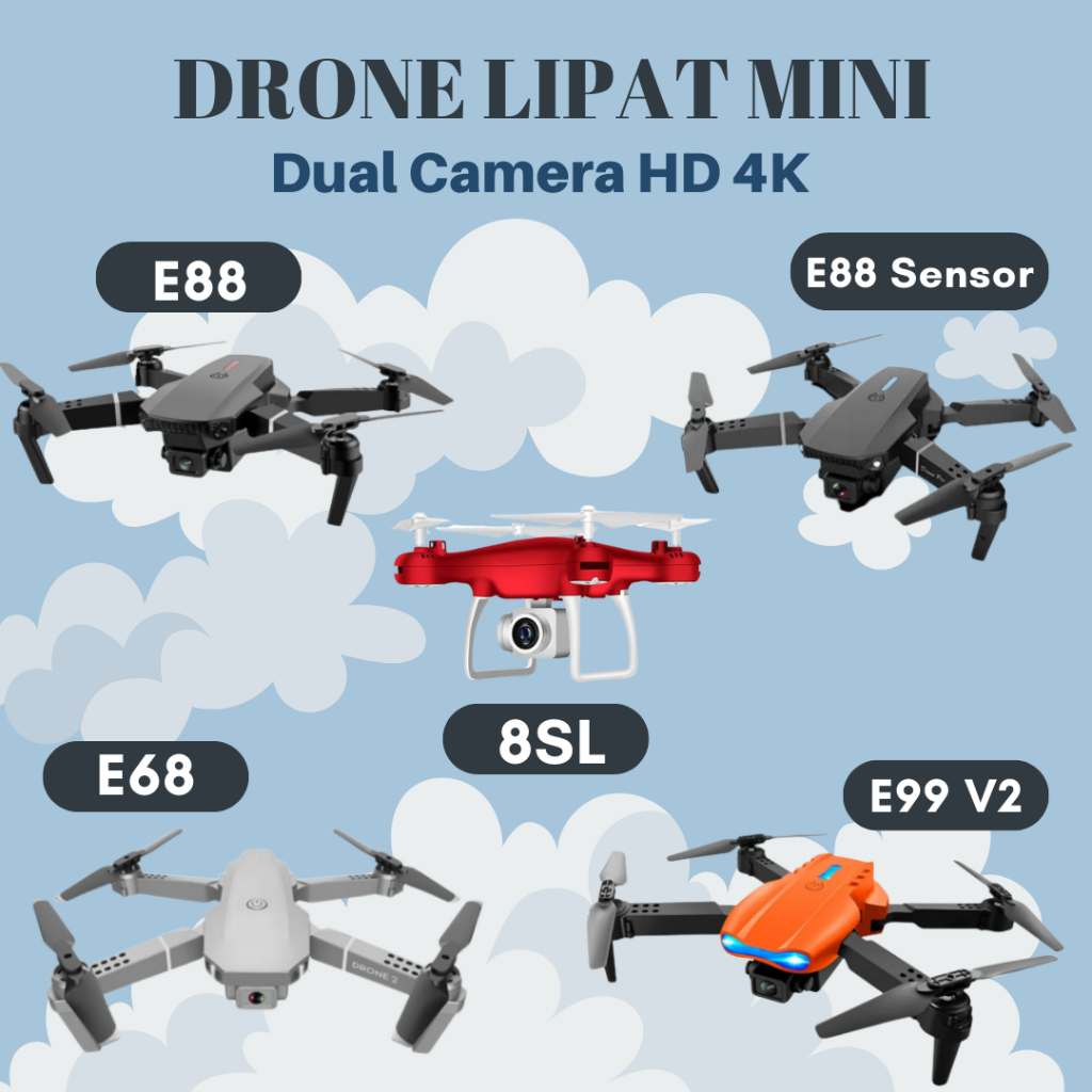 Drone E68 E88 E99 8SL Drone 4K HD Camera WIFI FPV Quadcopter