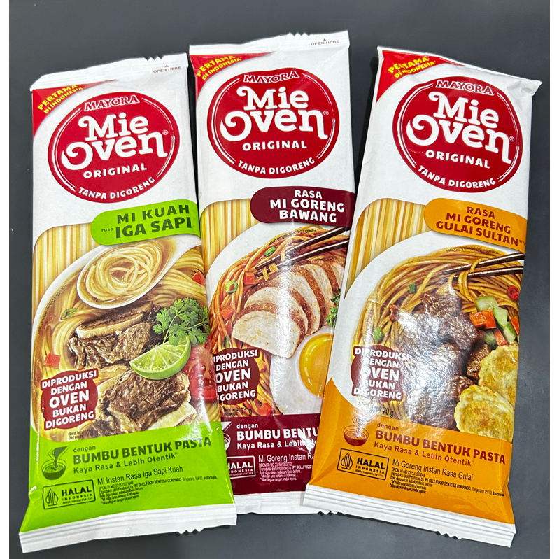 

MIE OVEN BENTUK PASTA 70gr MIE INSTAN MURAH