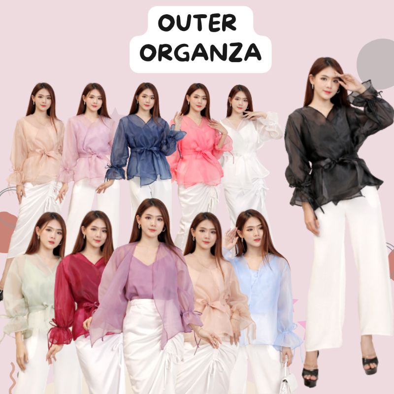 Unik Outer Organza Kekinian Outer Fleur Atasan