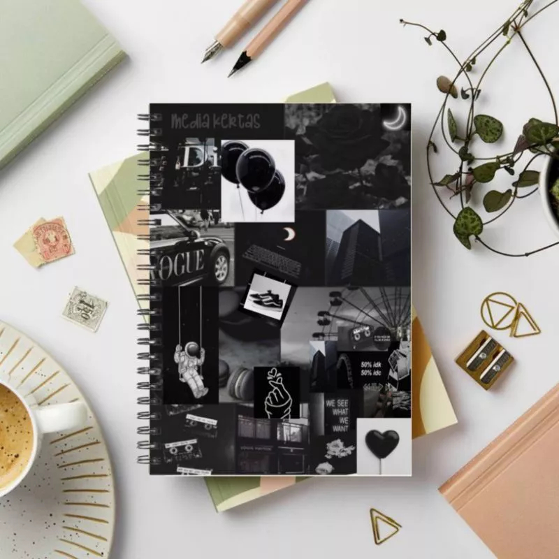 

[Whispers] Notebook B5 / Buku Catatan / Journal Book / Diary Book / Buku Notebook Aesthetic/line