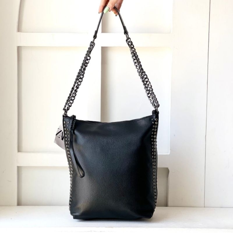 PROMO SALE Tas Zara selempang bahu hitam hobo bag