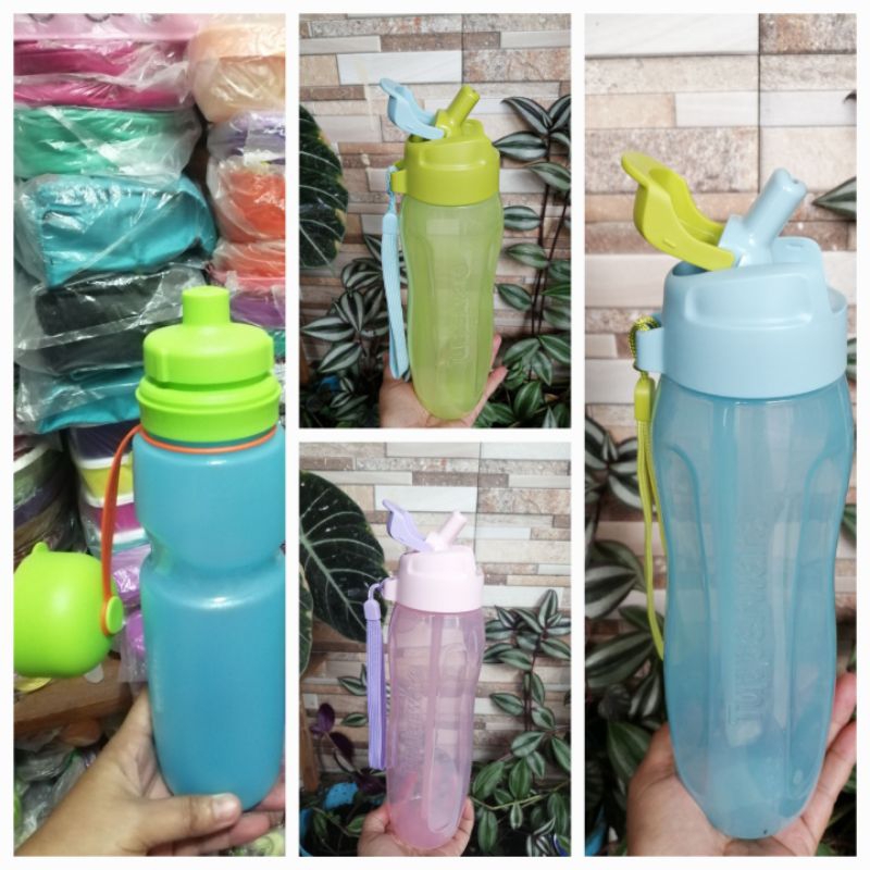 Eco bottle straw 750 ml (1) / eco botol 1 liter tupperware / eco sport tupperware / botol minum tupp