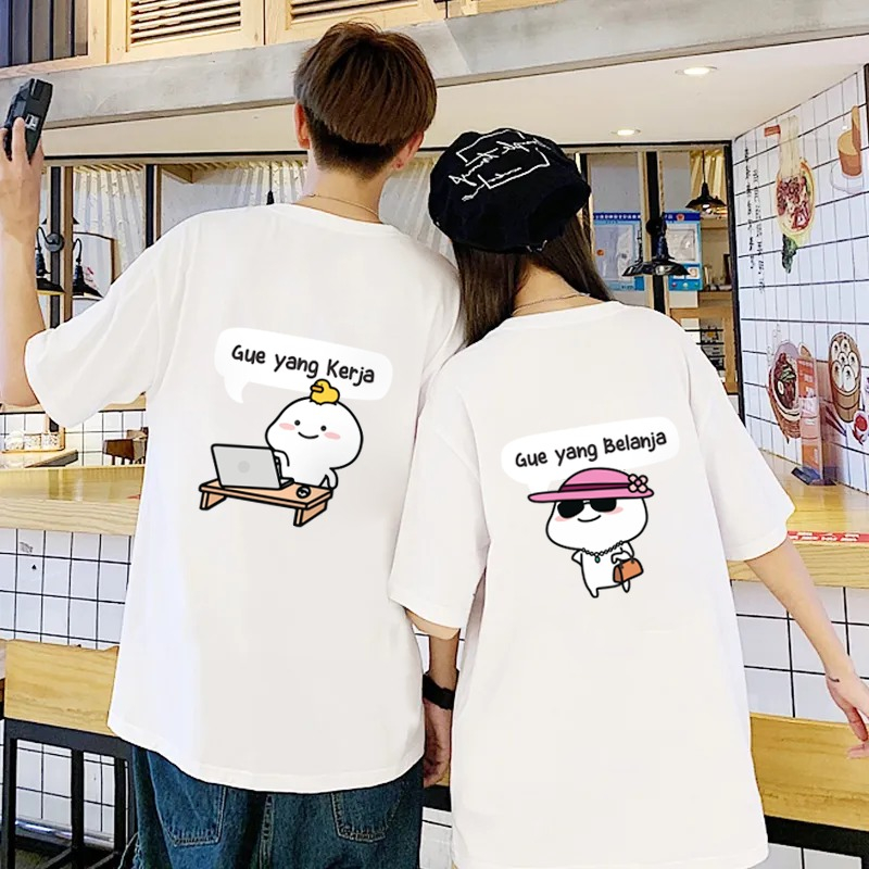 Herlin Collection_Kaos Dan Jumper Couple Keluarga Pentol Kerja Jajan Belanja_Kaos Anak Dan Dewasa