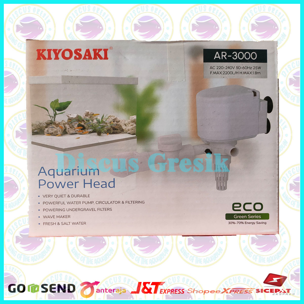 Pompa Air Kiyosaki AR 3000 - Pompa Celup / Water Pump Akuarium / Kolam
