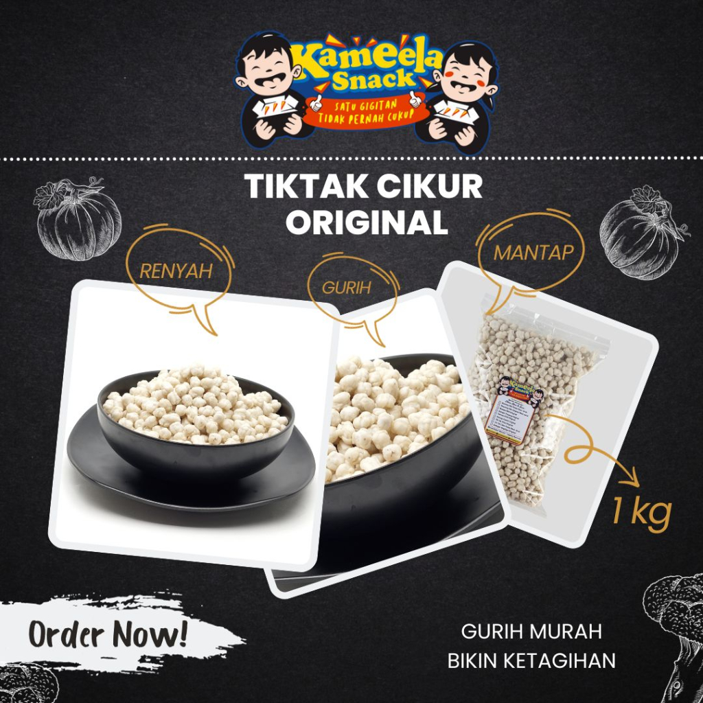 

Kameela Snack Tik Tak Cikur Original 1kg